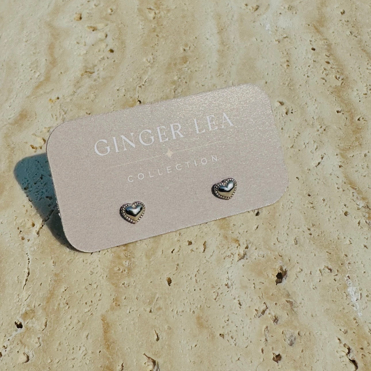 Carrie Mini Heart Studs