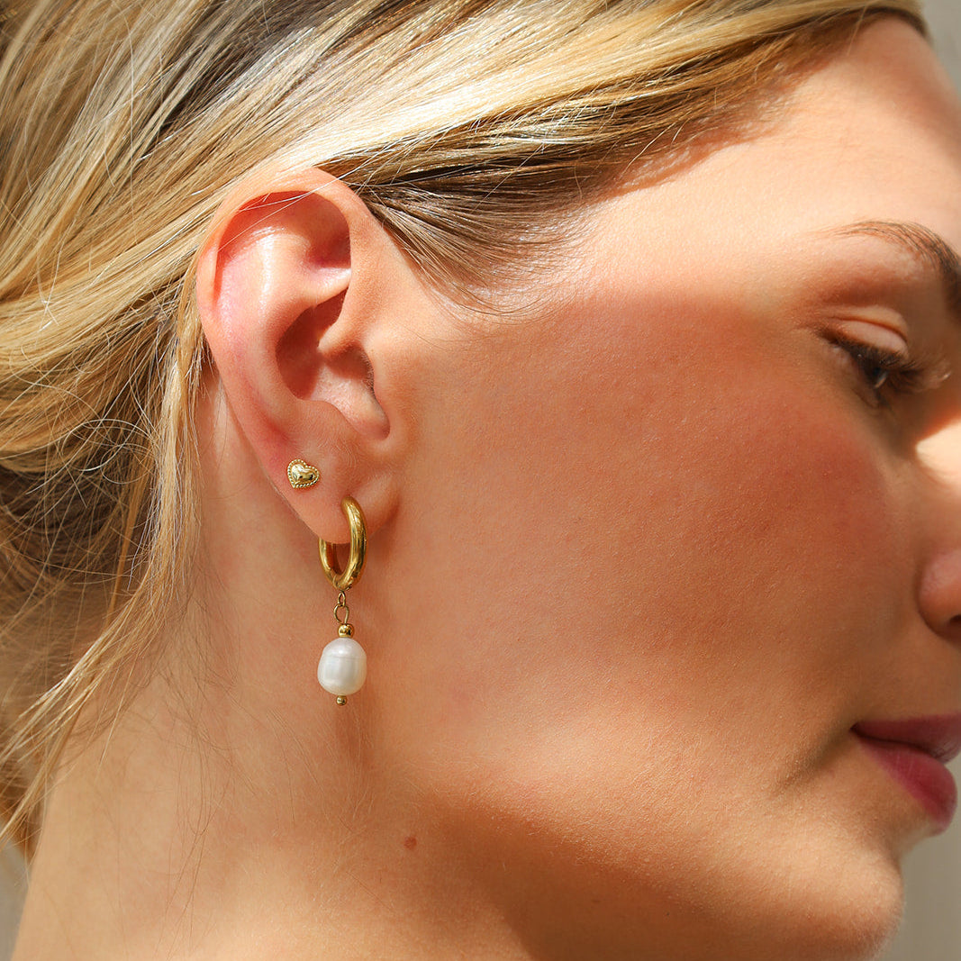 Carrie Mini Heart Studs