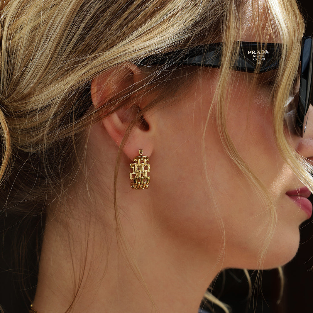 Etta Woven Hoops