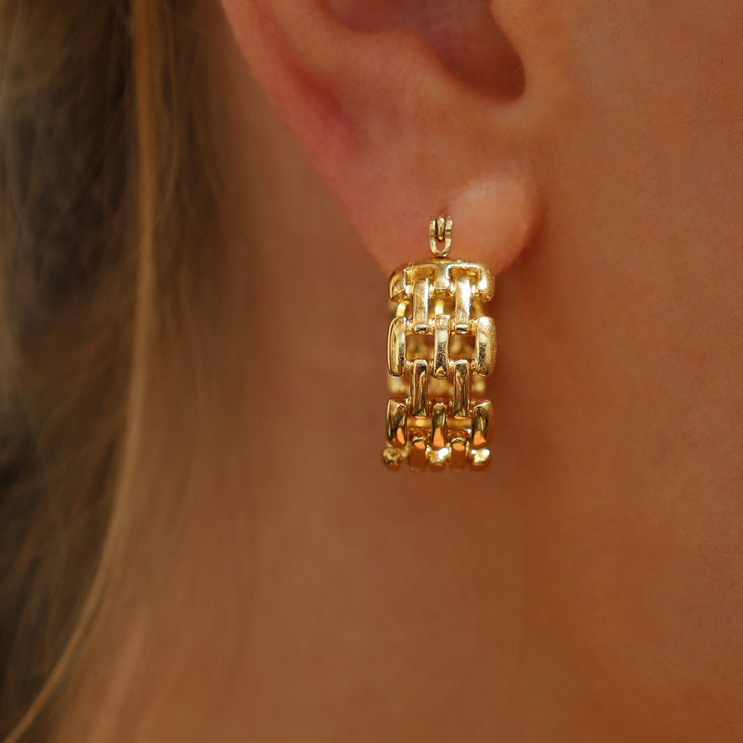 Etta Woven Hoops