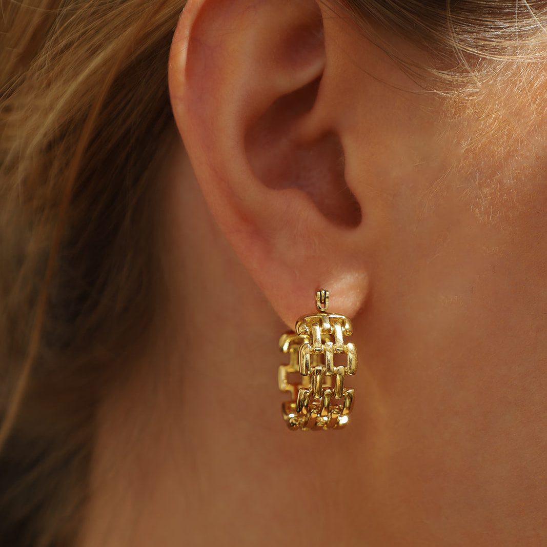Etta Woven Hoops