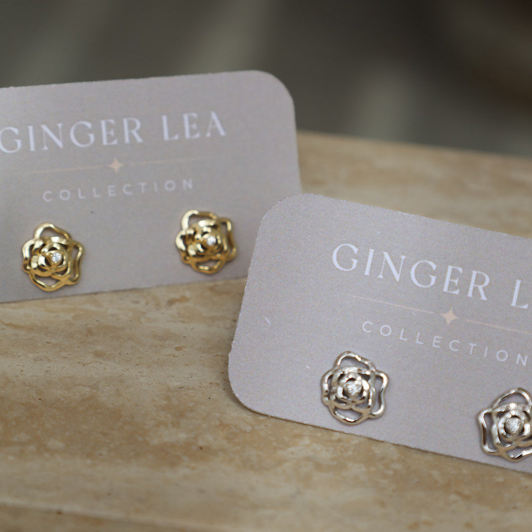 Cecily Flower Studs