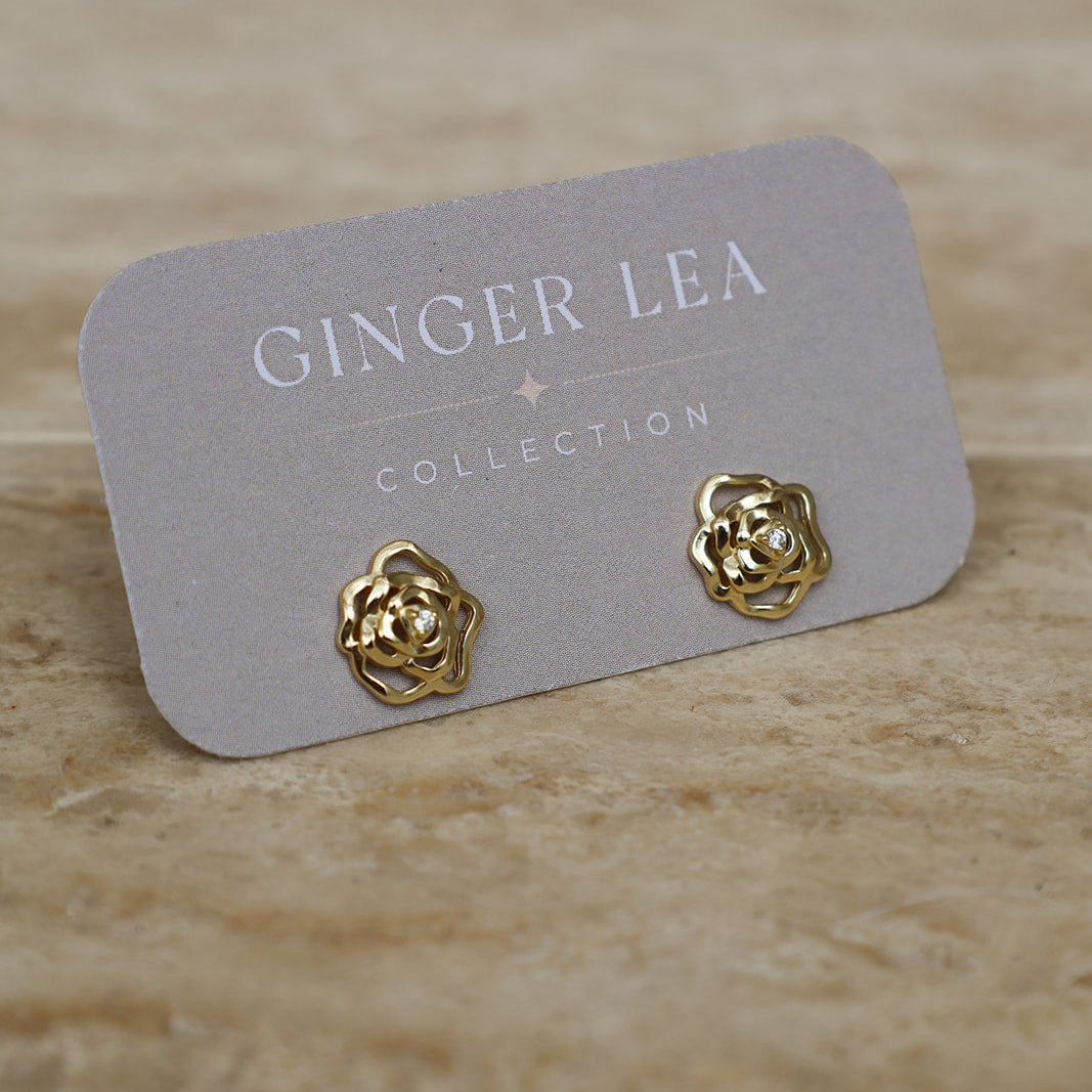 Cecily Flower Studs