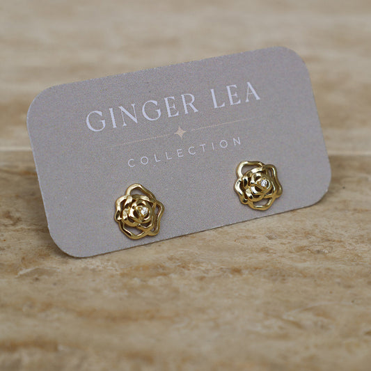 Cecily Flower Studs