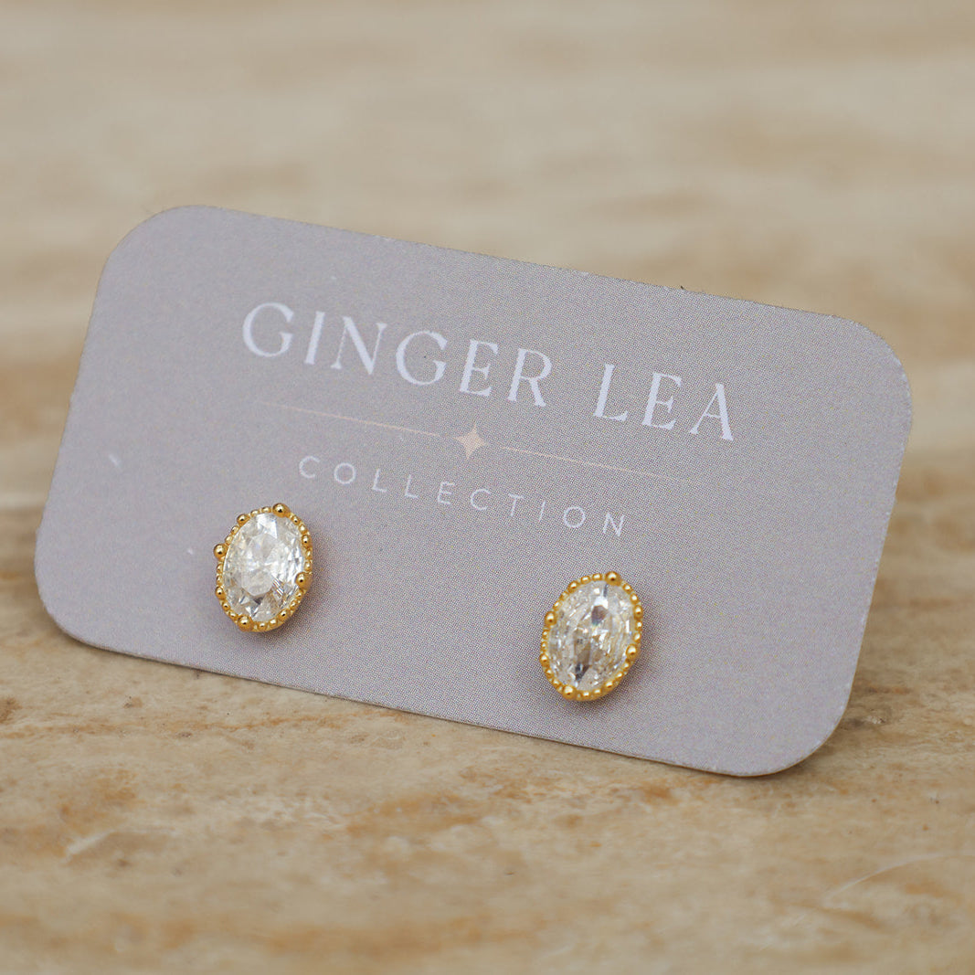 Diana Bezel Stud