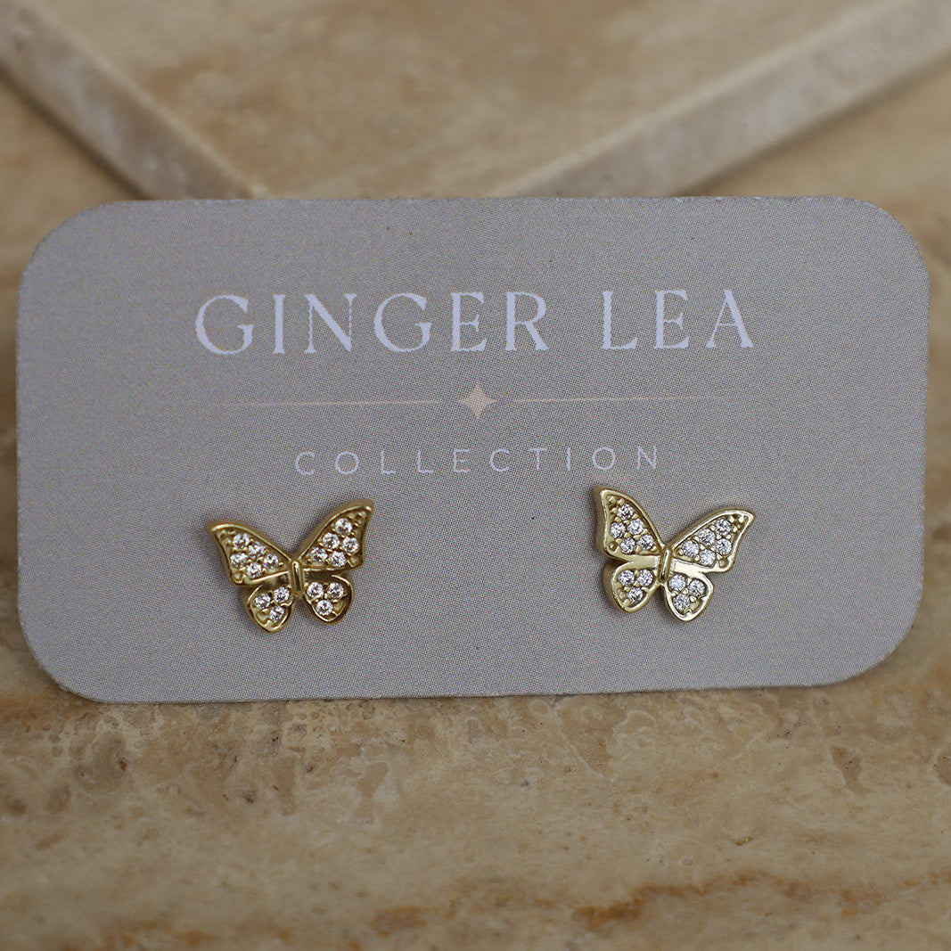 Blythe Butterfly Stud